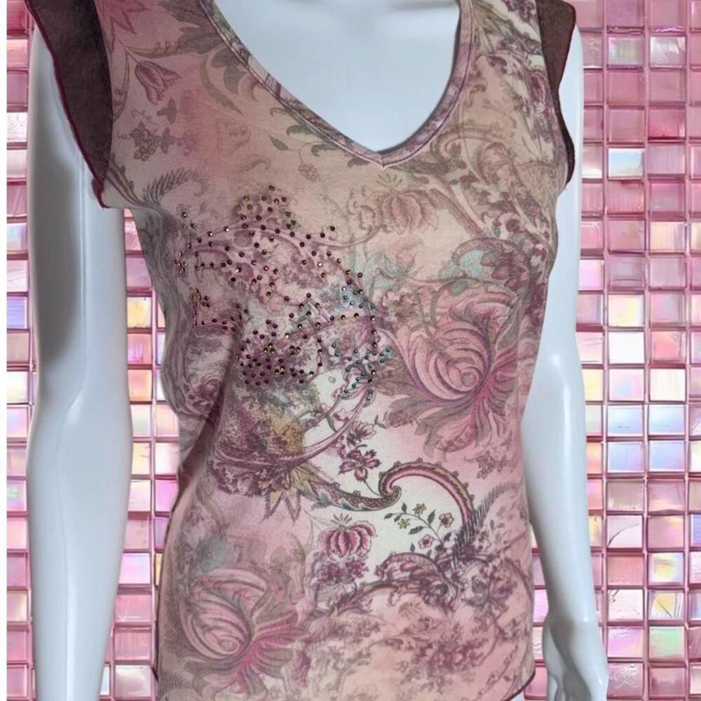 Y2k one world pink floral